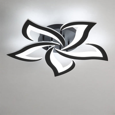 Petralis – Moderne LED-Deckenleuchte in Blumenform aus Eisen