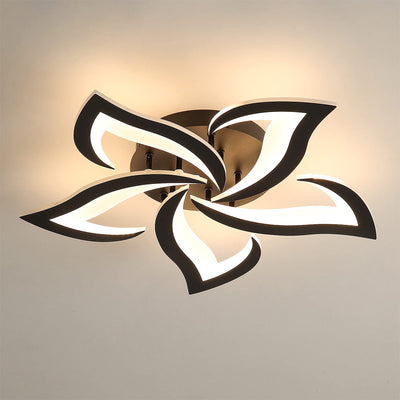 Petralis – Moderne LED-Deckenleuchte in Blumenform aus Eisen