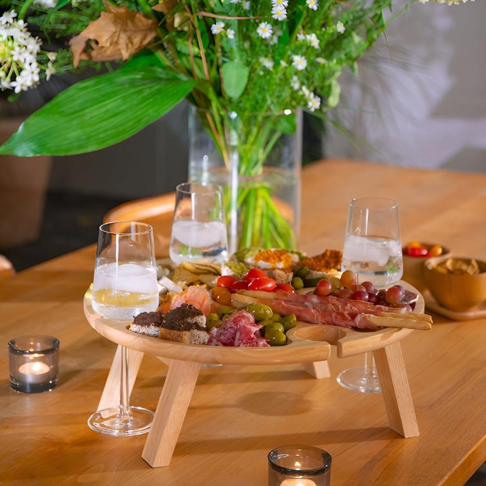 Picnura - Faltbarer Picknicktisch aus Holz