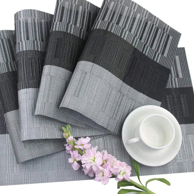 Placera -  4 Stück Gewebte PVC-Platzsets im Western-Stil