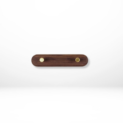 Platzsparende Wandhaken - Holz- und Messingausführung