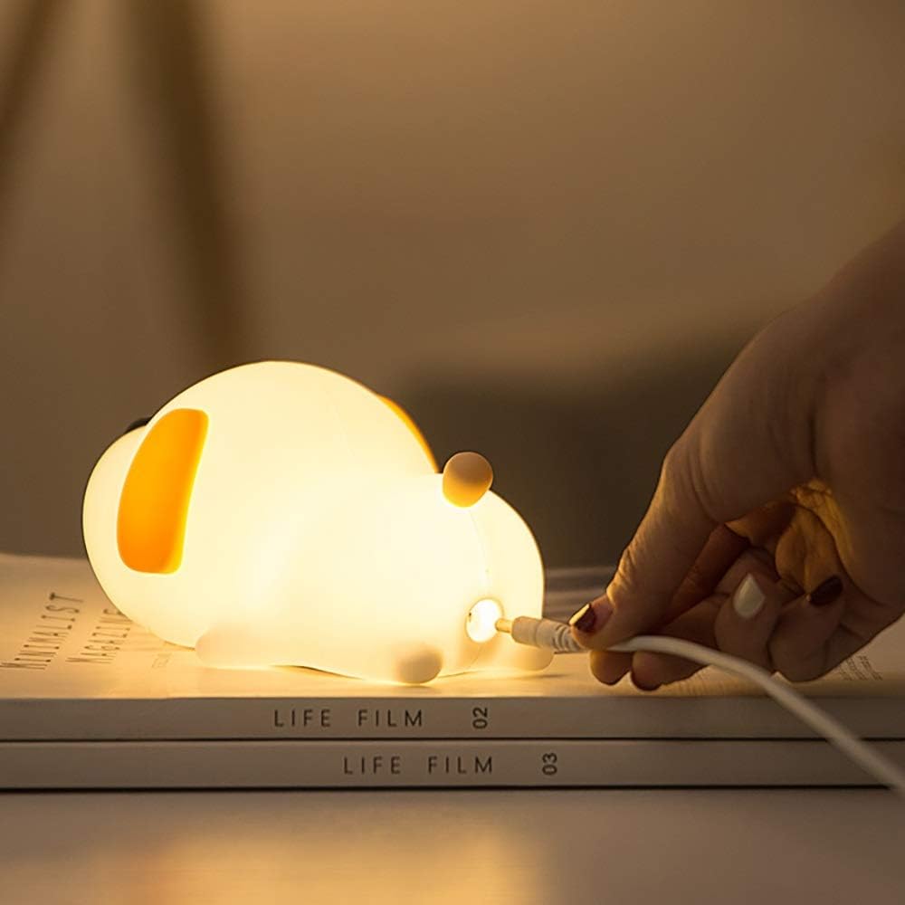 PuppyGlow - Wiederaufladbare Touch-Nachtlampe für Hunde
