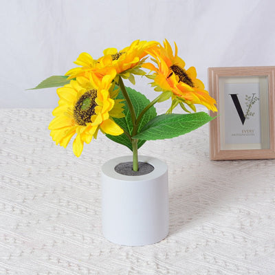 Petalara - Glitzernde, von Sonnenblumen inspirierte LED-Lampe