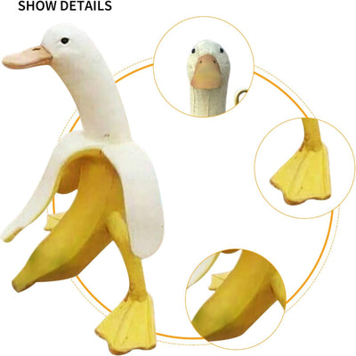 Quackana - Verspielte Bananen-Enten-Skulptur