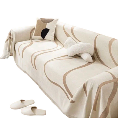 RevaThrow - Sofaüberzug aus Chenille-Baumwolle mit Wendefunktion