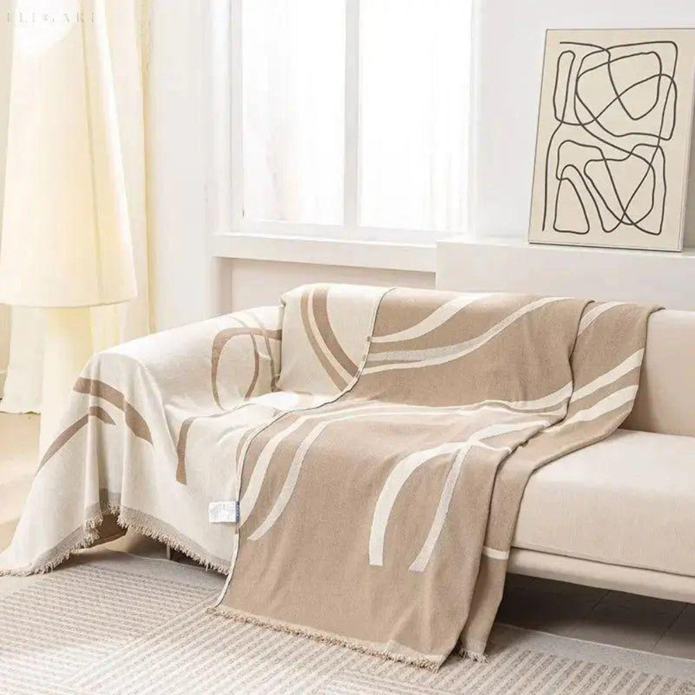 RevaThrow - Sofaüberzug aus Chenille-Baumwolle mit Wendefunktion
