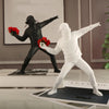 Roanley - Banksy Blumenwerfer Wandskulptur