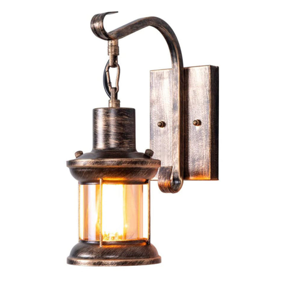 Ruston - Retro Glas Wandleuchte im industriellen Landhausstil