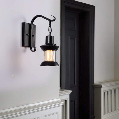 Ruston - Retro Glas Wandleuchte im industriellen Landhausstil