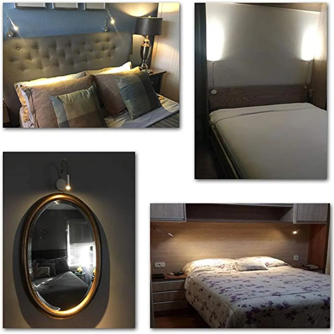 LumaBend - Flexible LED-Wandleuchte für Bett, Schreibtisch & Wandmontage