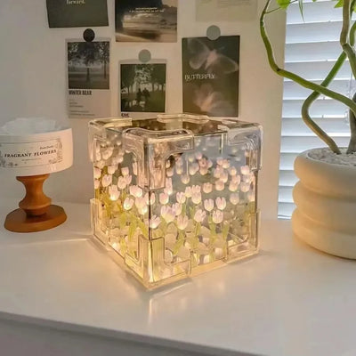 Bloomara - DIY Tulpen-Würfel-Nachtlicht-Bausatz