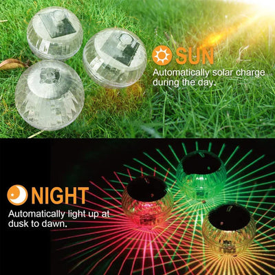 Solaglow - Schwimmende Solar-RGB-Leuchte für Pool & Garten