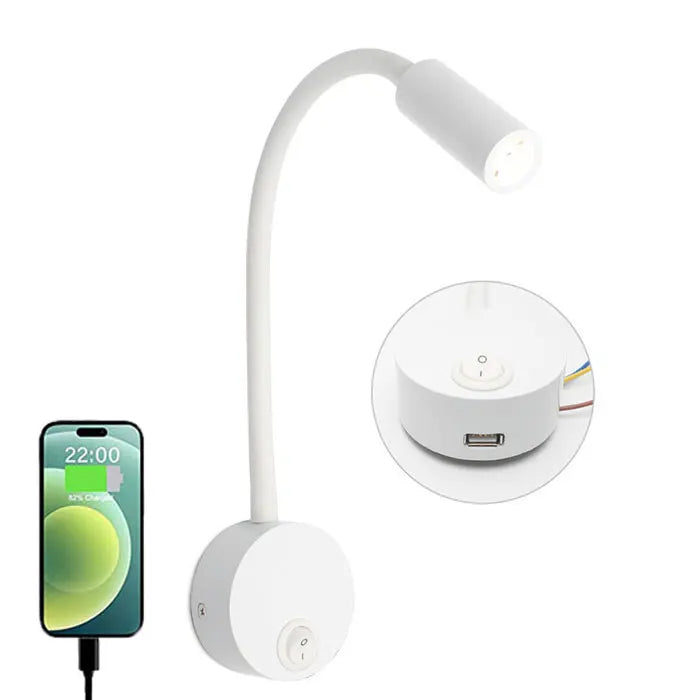 LumaBend - Flexible LED-Wandleuchte für Bett, Schreibtisch & Wandmontage