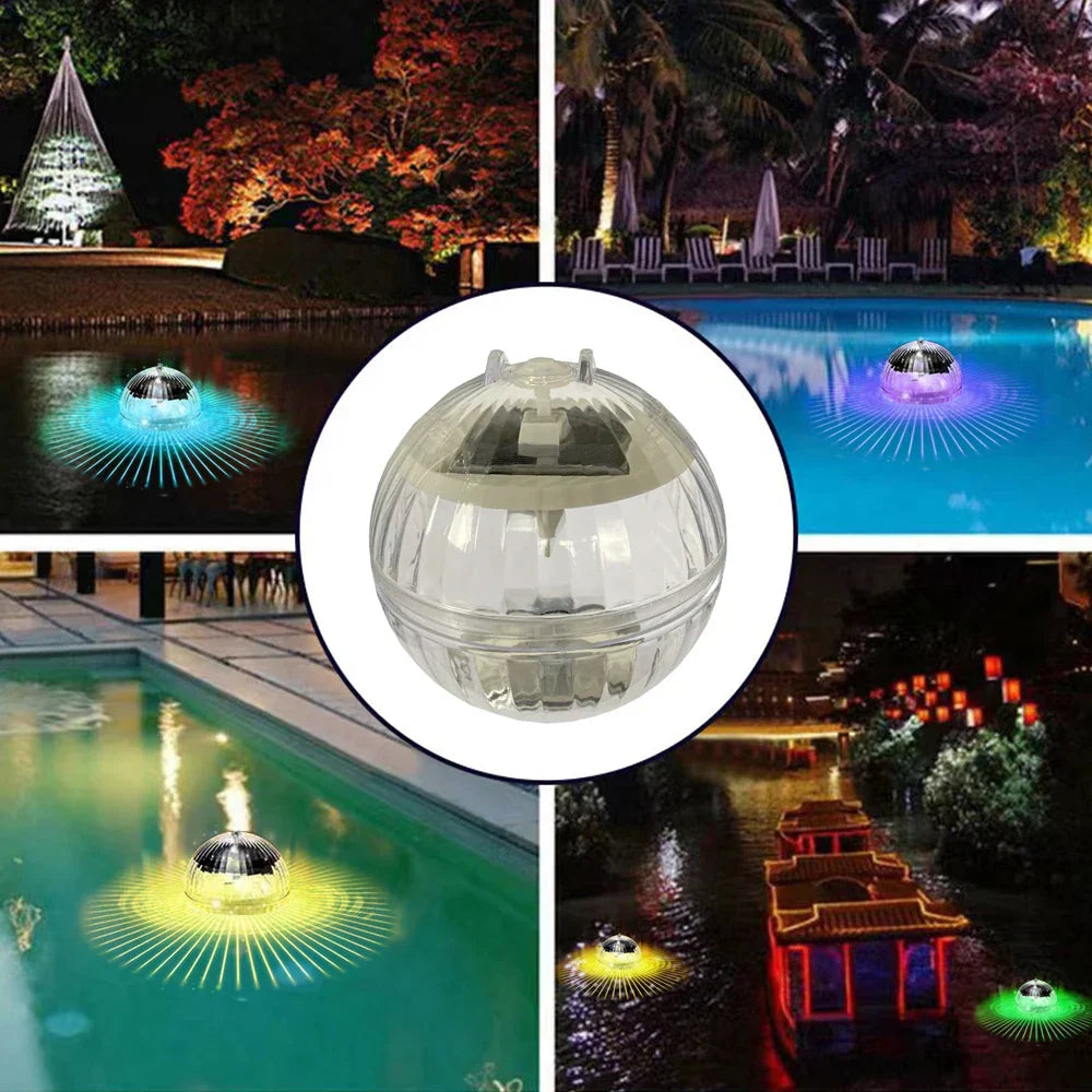 Solaglow - Schwimmende Solar-RGB-Leuchte für Pool & Garten