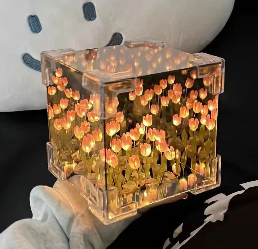 Bloomara - DIY Tulpen-Würfel-Nachtlicht-Bausatz