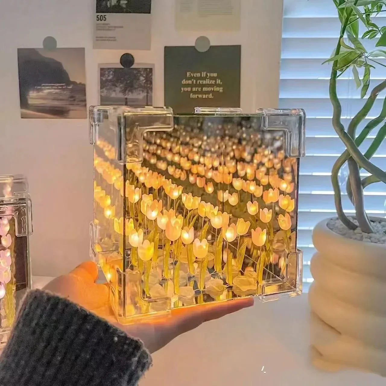 Bloomara - DIY Tulpen-Würfel-Nachtlicht-Bausatz