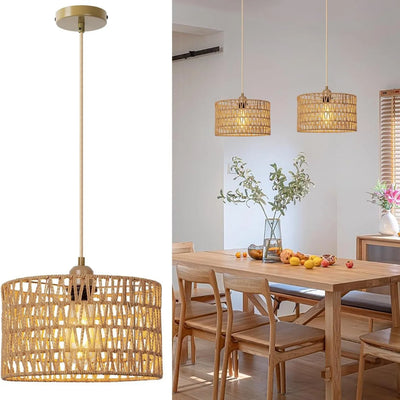 Ravela - Handgeflochtene Rattan Pendelleuchte