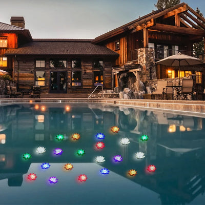 Floressa - LED-Schwimmendes Lotuslicht für Teich, Pool & Garten