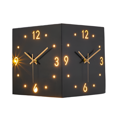 Twinora - Doppelseitige Wanduhr