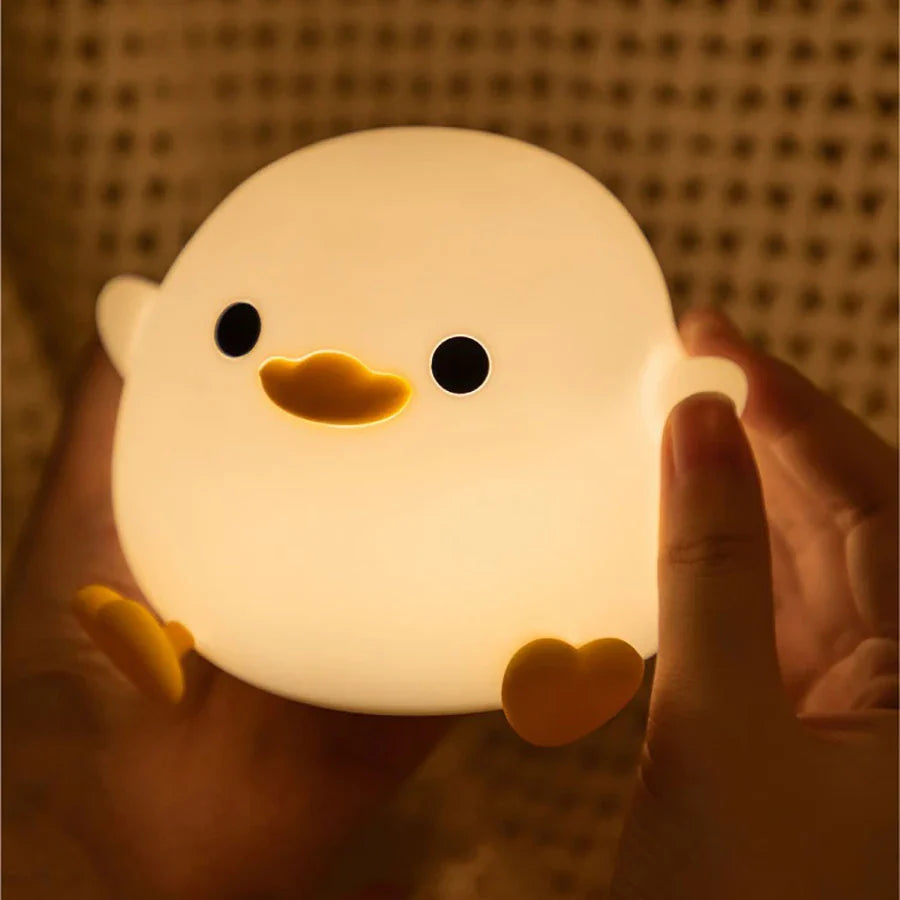DuckGlow - Wiederaufladbares Silikon-Enten-Nachtlicht