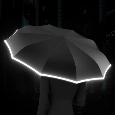 ReflectaShield - Winddichter, reflektierender Sicherheitsregenschirm