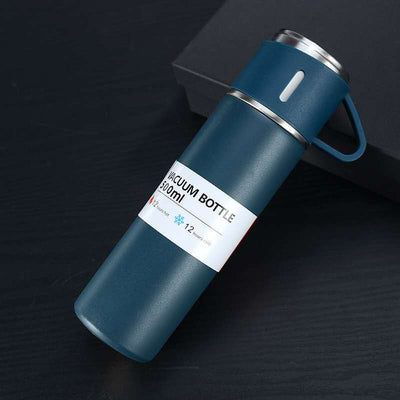 Thermowise - Isolierte Thermosflasche aus Edelstahl mit Becher