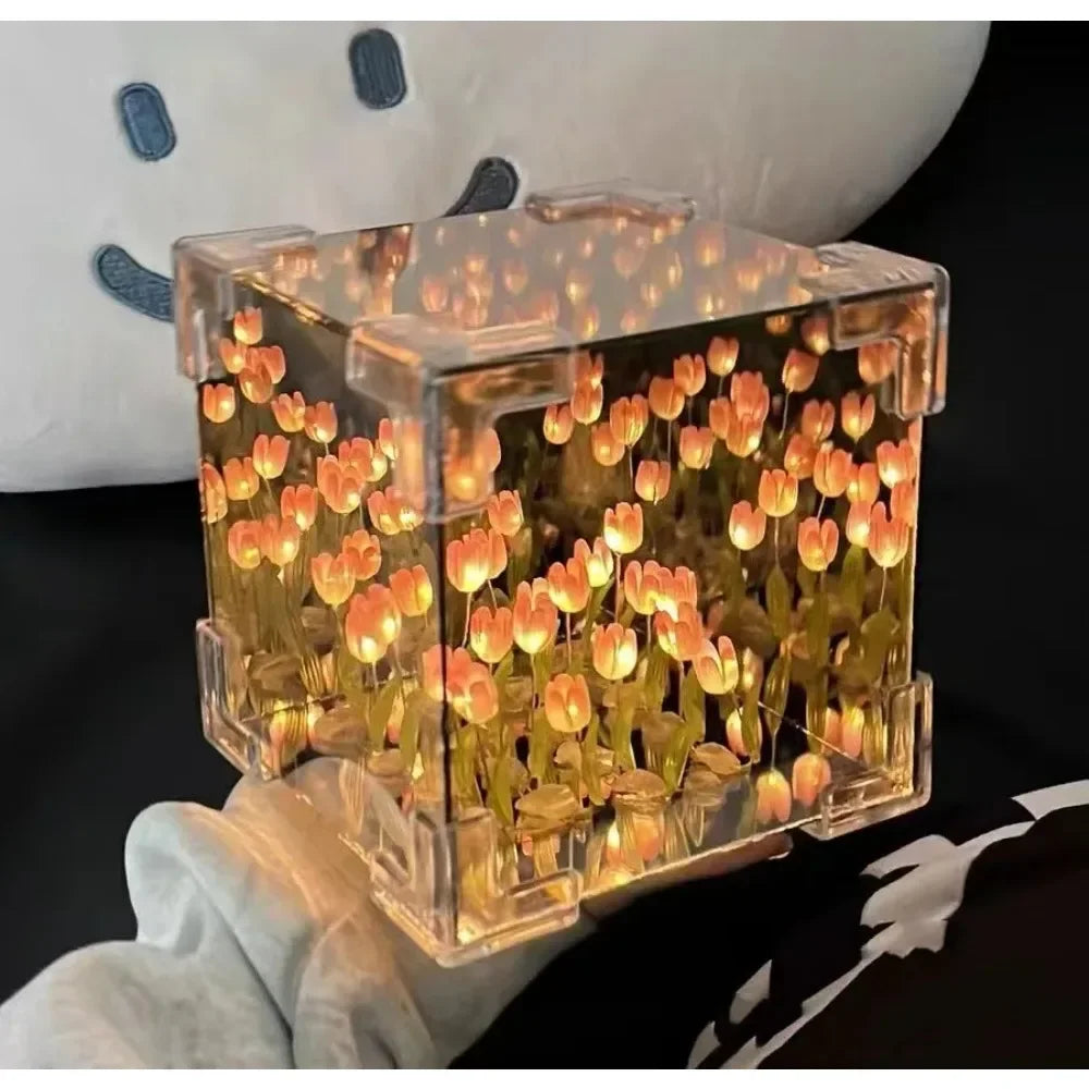 Bloomara - DIY Tulpen-Würfel-Nachtlicht-Bausatz