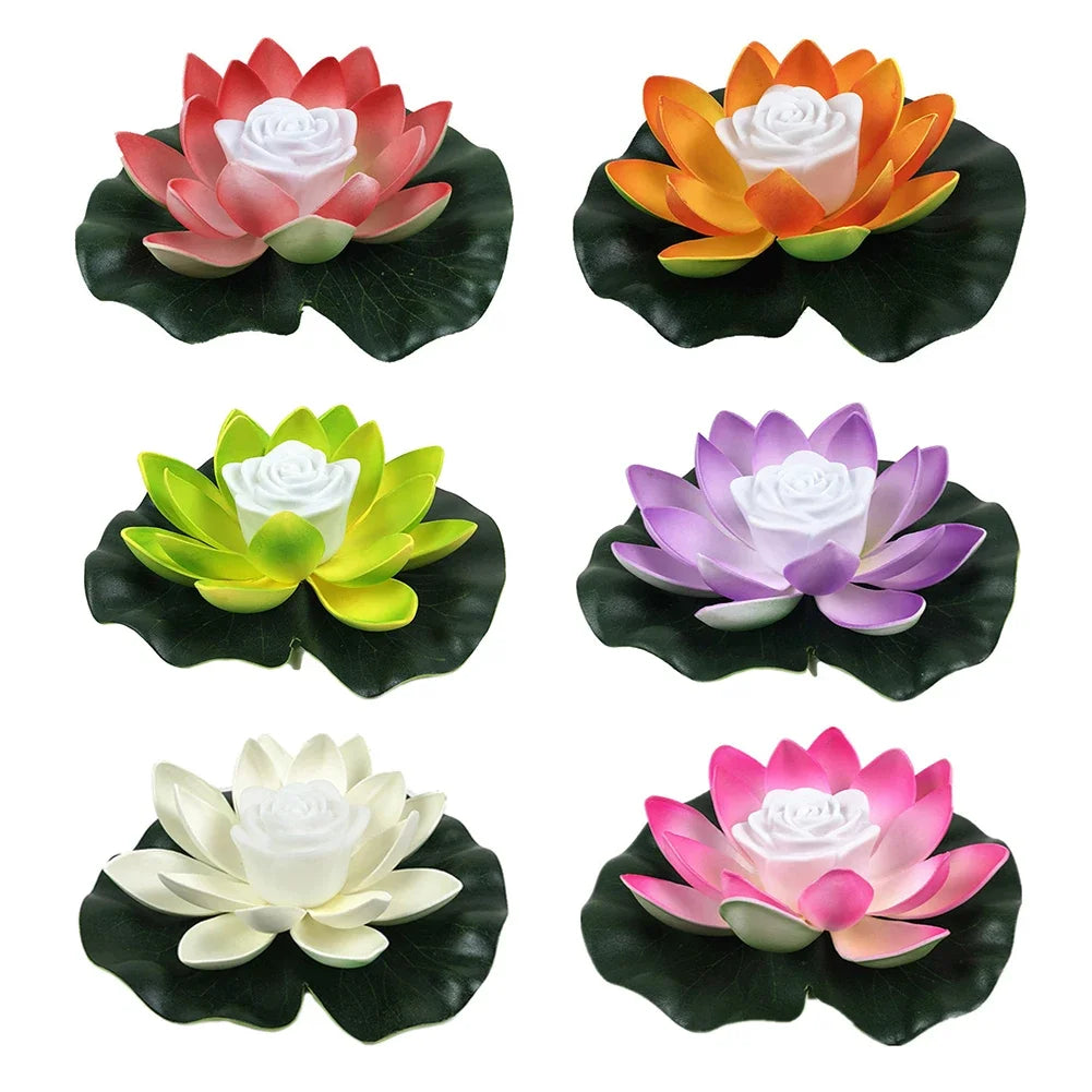 Floressa - LED-Schwimmendes Lotuslicht für Teich, Pool & Garten