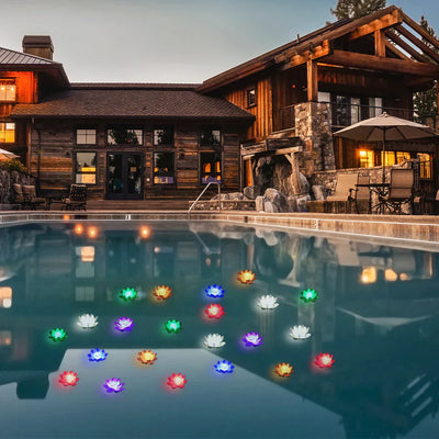 Floressa - LED-Schwimmendes Lotuslicht für Teich, Pool & Garten
