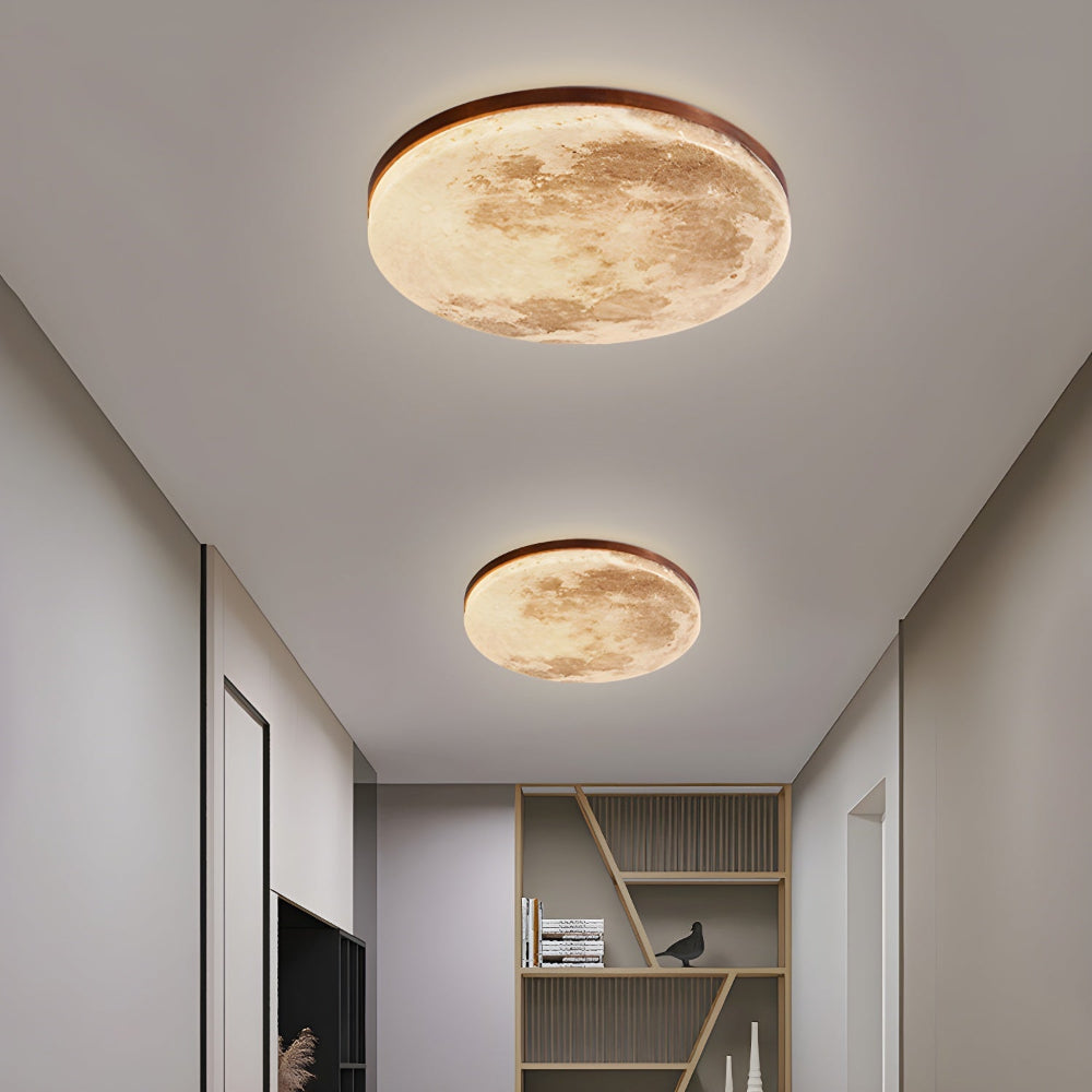 Selvona - Art Deco Mond inspirierte LED-Deckenleuchte