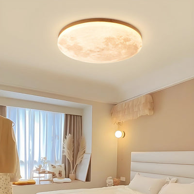 Selvona - Art Deco Mond inspirierte LED-Deckenleuchte