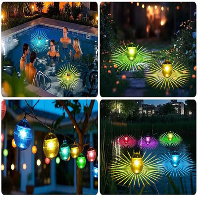 Solaglow - Schwimmende Solar-RGB-Leuchte für Pool & Garten