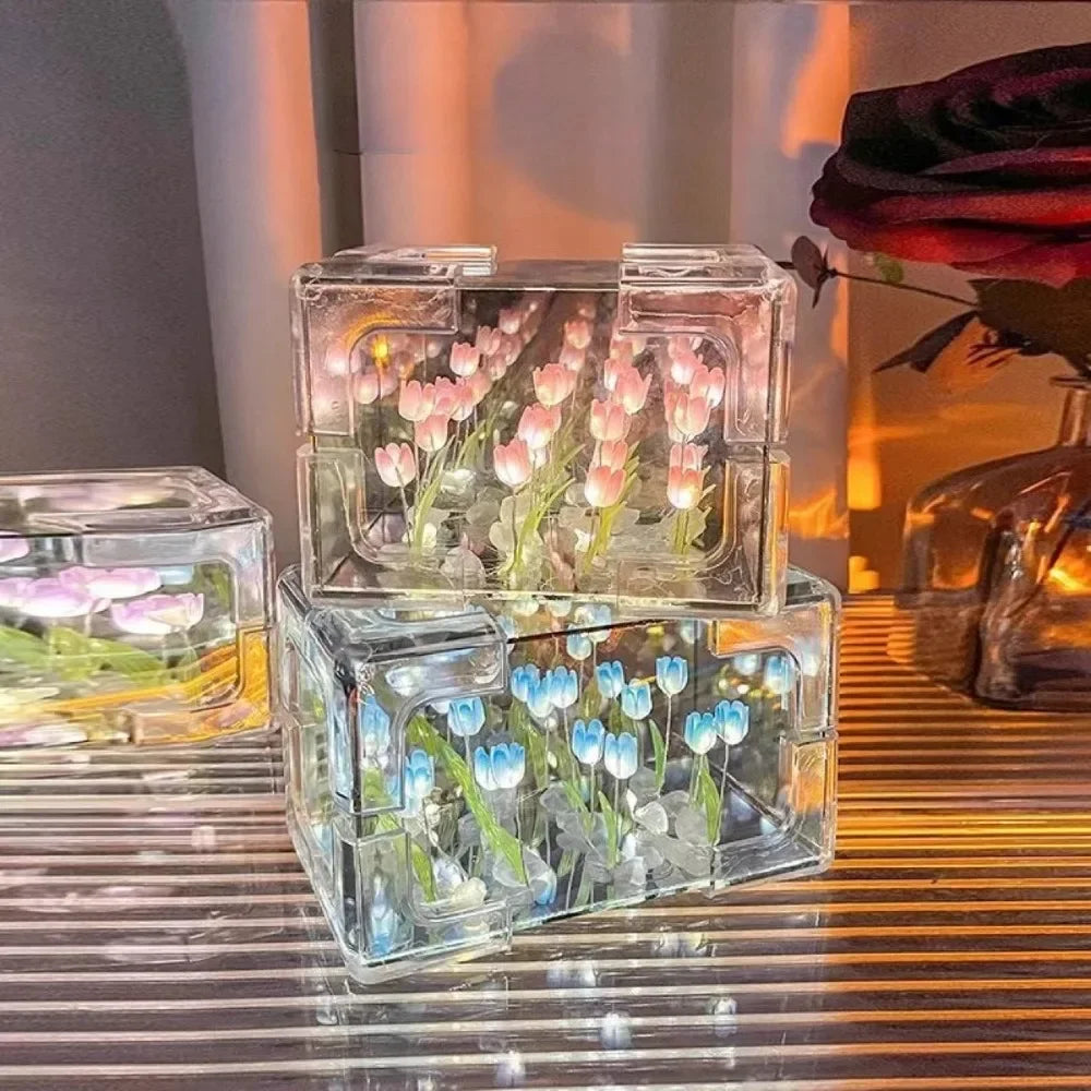 Bloomara - DIY Tulpen-Würfel-Nachtlicht-Bausatz