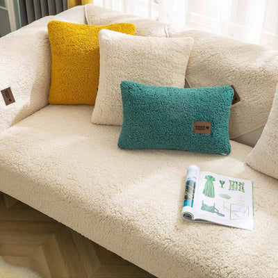 Sherplush - Wasserdichter & rutschfester Sherpa Fleece Sofabezug