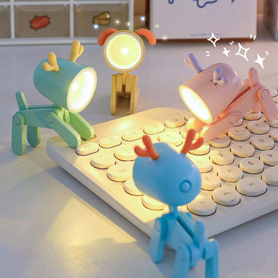 ShinePet - Verspielte Tier-LED-Schreibtischlampe mit Telefonständer