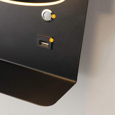 SmartWall LED-Lampe - USB-Laden & Schaltersteuerung