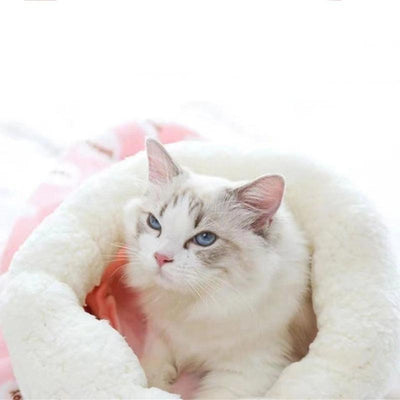 SnuggleSack - Plüschschlafsack für Katzen