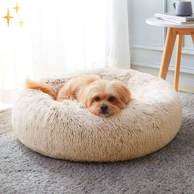Snuggleloop - Flauschiges Donut-Haustierbett für Katzen & Hunde