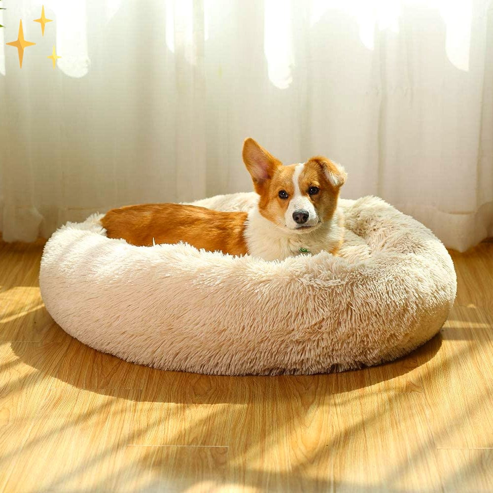 Snuggleloop - Flauschiges Donut-Haustierbett für Katzen & Hunde