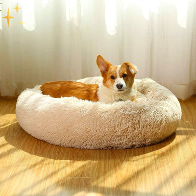 Snuggleloop - Flauschiges Donut-Haustierbett für Katzen & Hunde