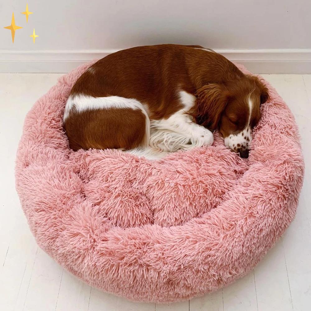 Snuggleloop - Flauschiges Donut-Haustierbett für Katzen & Hunde