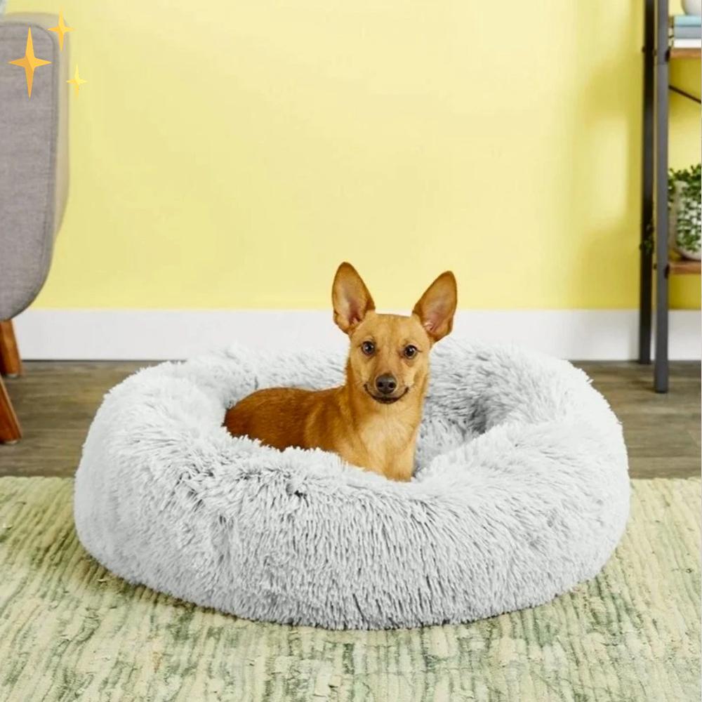 Snuggleloop - Flauschiges Donut-Haustierbett für Katzen & Hunde