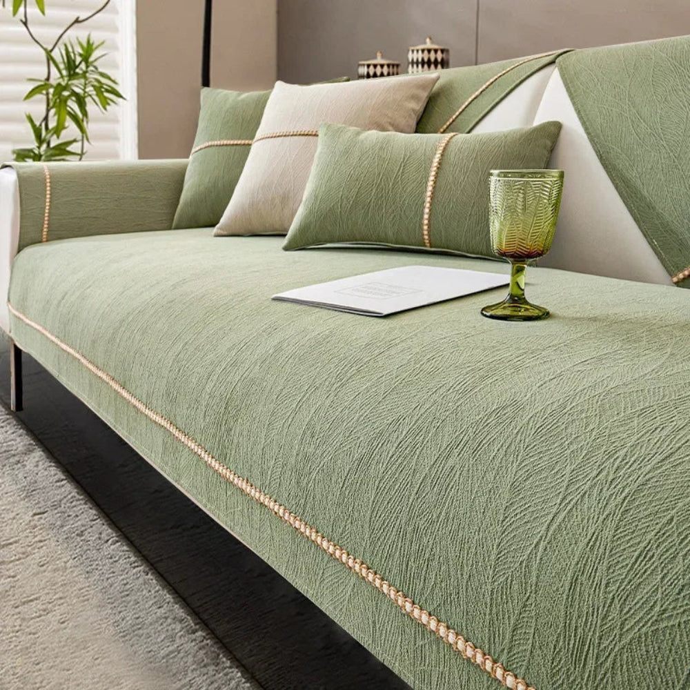SofaShield - Premium Leinen-Sofabezug