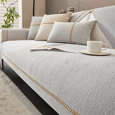 SofaShield - Premium Leinen-Sofabezug