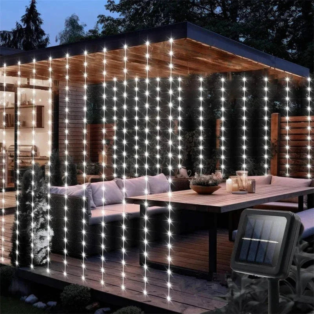 SolaLace - LED-Solar-Vorhangleuchte für den Außenbereich