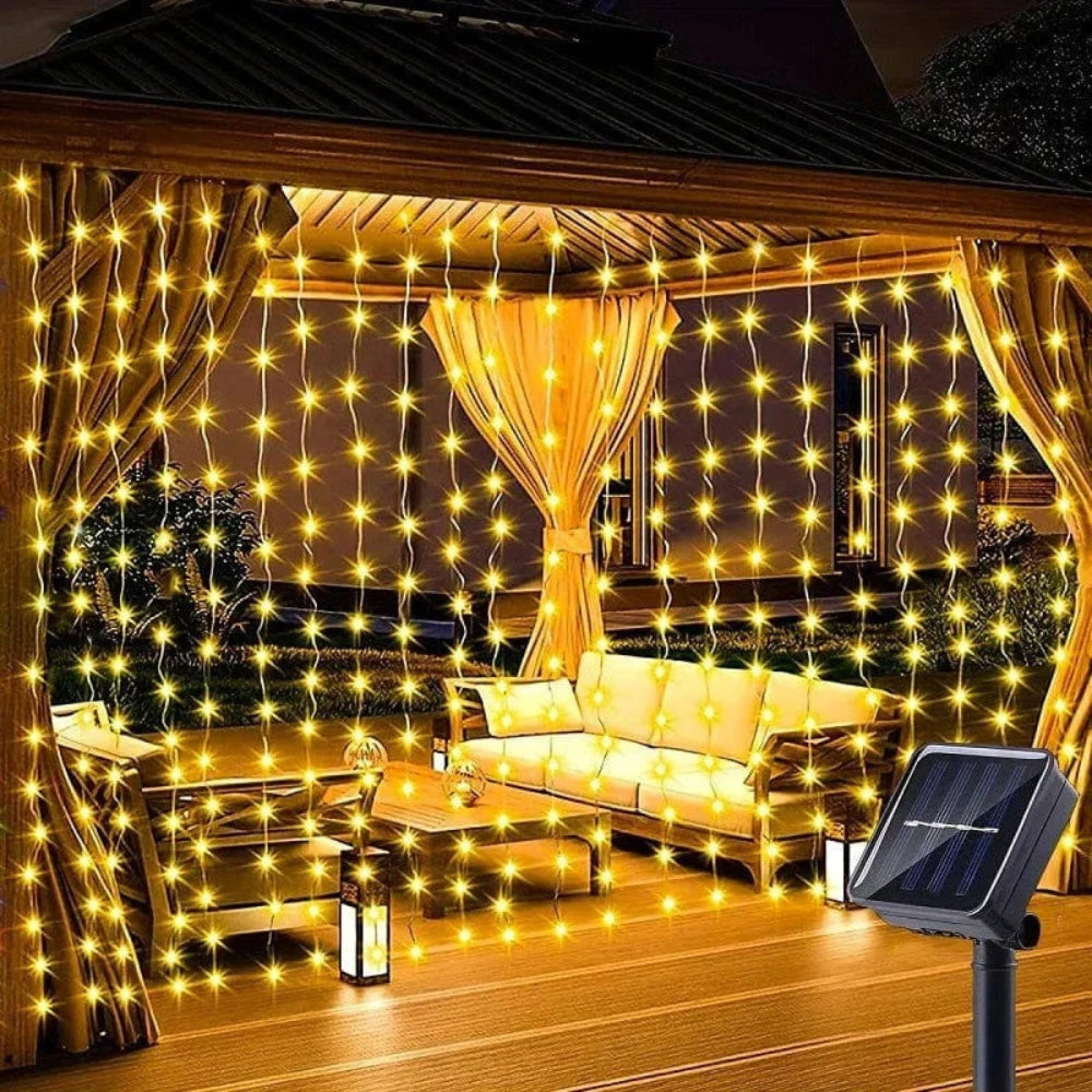 SolaLace - LED-Solar-Vorhangleuchte für den Außenbereich