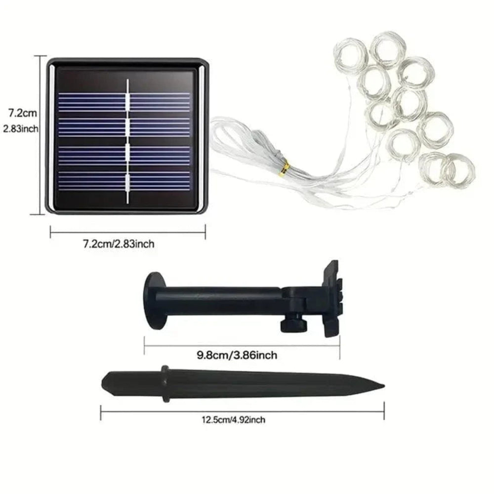 SolaLace - LED-Solar-Vorhangleuchte für den Außenbereich