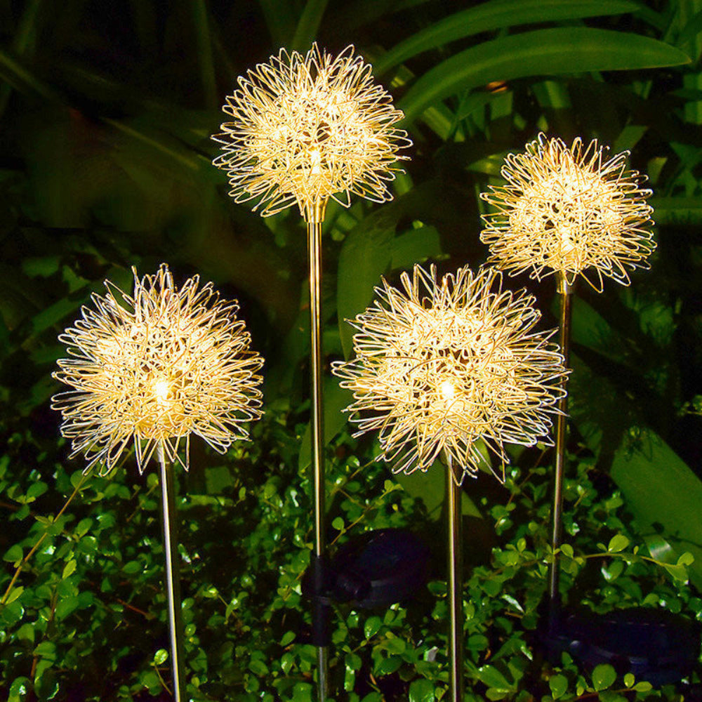 Solar-Löwenzahn-Gartenleuchte - Elegante Außenbeleuchtung