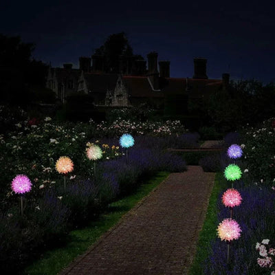 Solar-Löwenzahn-Gartenleuchte - Elegante Außenbeleuchtung