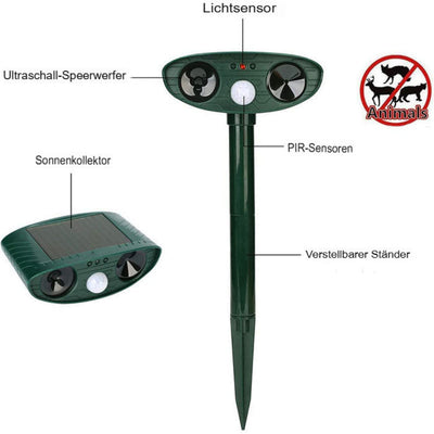SolarGuard - Solar-Tierschreck mit Sensor